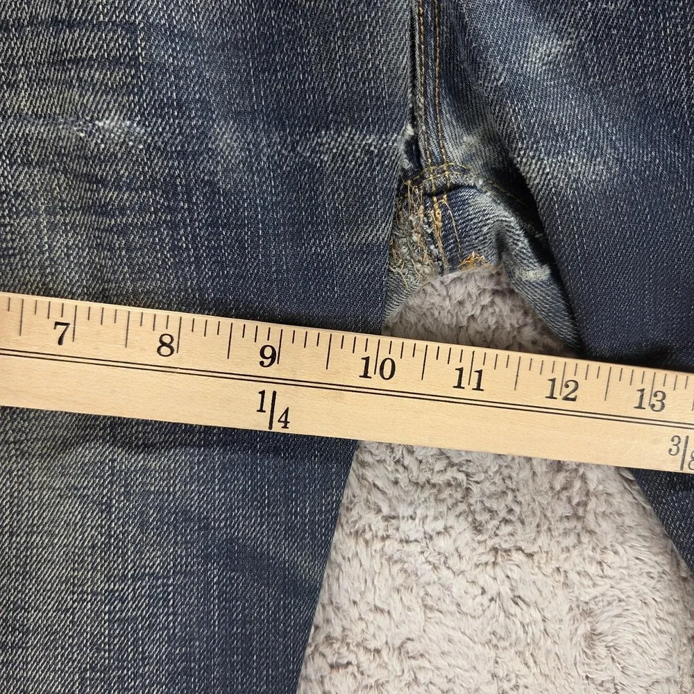VTG Levis Engineered Jeans Mens Blue Twisted Buckle Back Dark Wash Fits 32x30